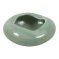 Japanese Porcelain Small Dish Vtg Kobachi Sado Futaoki Celadon Green Glaze Y591-KT - Bowl-chidorivintage.com