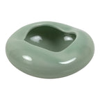 Japanese Porcelain Small Dish Vtg Kobachi Sado Futaoki Celadon Green Glaze Y591-KT - Bowl-chidorivintage.com