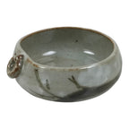 Japanese Ceramic Small Dish Vtg Kobachi Bowl Gray White Plum Blossoms Y592-KT - Bowl-chidorivintage.com