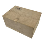 Japanese Wooden Pottery Tea Cup Storage Box Vtg Inside 18x12x8.5cm Brown X239-FB - Wooden Box-chidorivintage.com