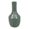 Japanese Porcelain Sake Bottle Tokkuri Vtg Celadon Green Shirayuki Naniwa TS932-KT - Sake Bottle-chidorivintage.com
