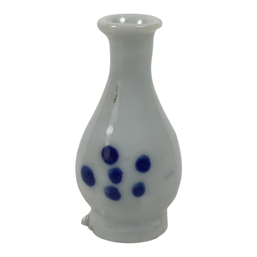 Japanese Porcelain Single Flower Vase Small Kabin Vtg Blue White Abstract MFV109-KT - Vase-chidorivintage.com