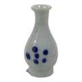Japanese Porcelain Single Flower Vase Small Kabin Vtg Blue White Abstract MFV109-KT - Vase-chidorivintage.com