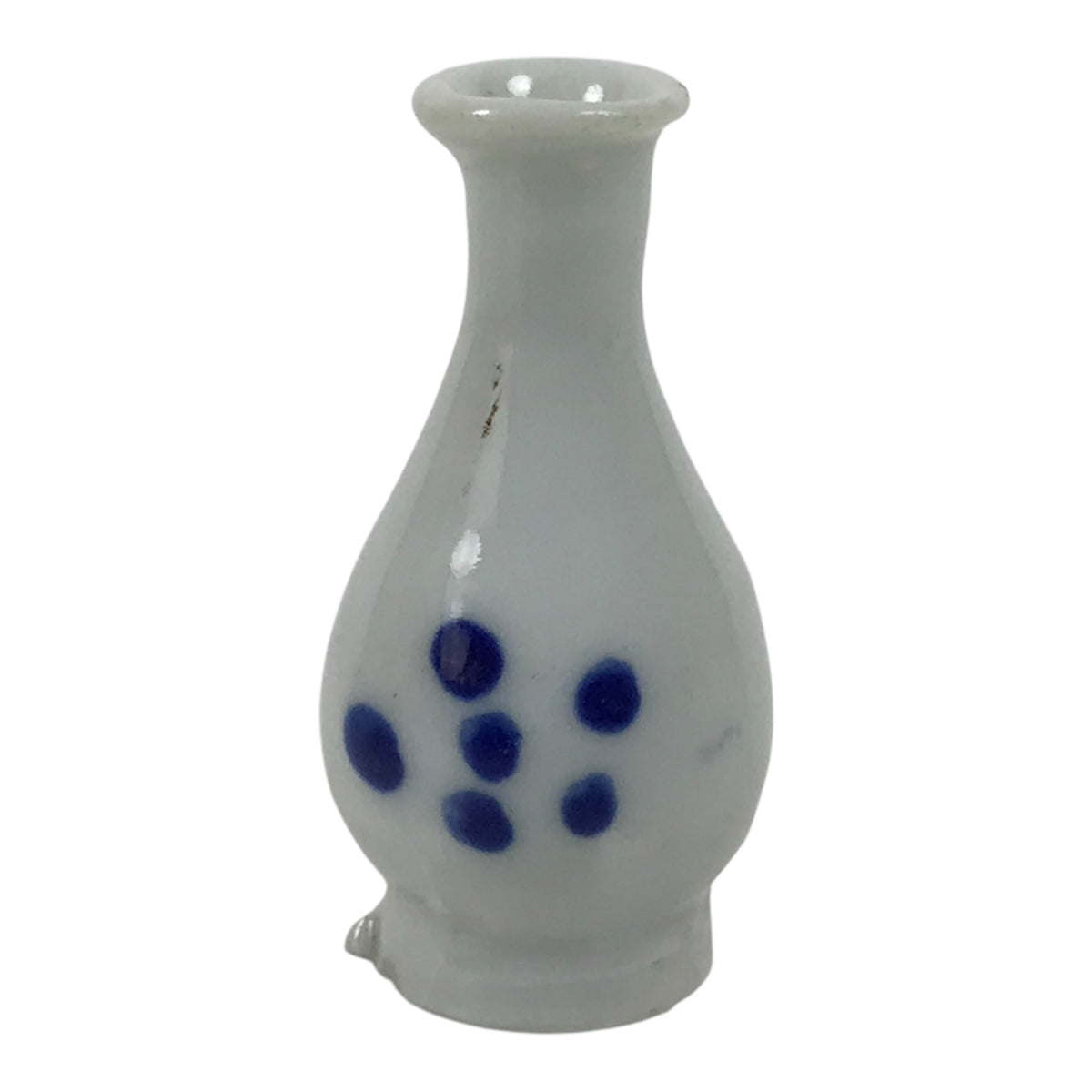 Japanese Porcelain Single Flower Vase Small Kabin Vtg Blue White Abstract MFV109-KT - Vase-chidorivintage.com