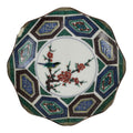 Japanese Kutani Porcelain Small Plate Kozara Bird Plum Blossoms Blue Green Y604-KT - Plate-chidorivintage.com