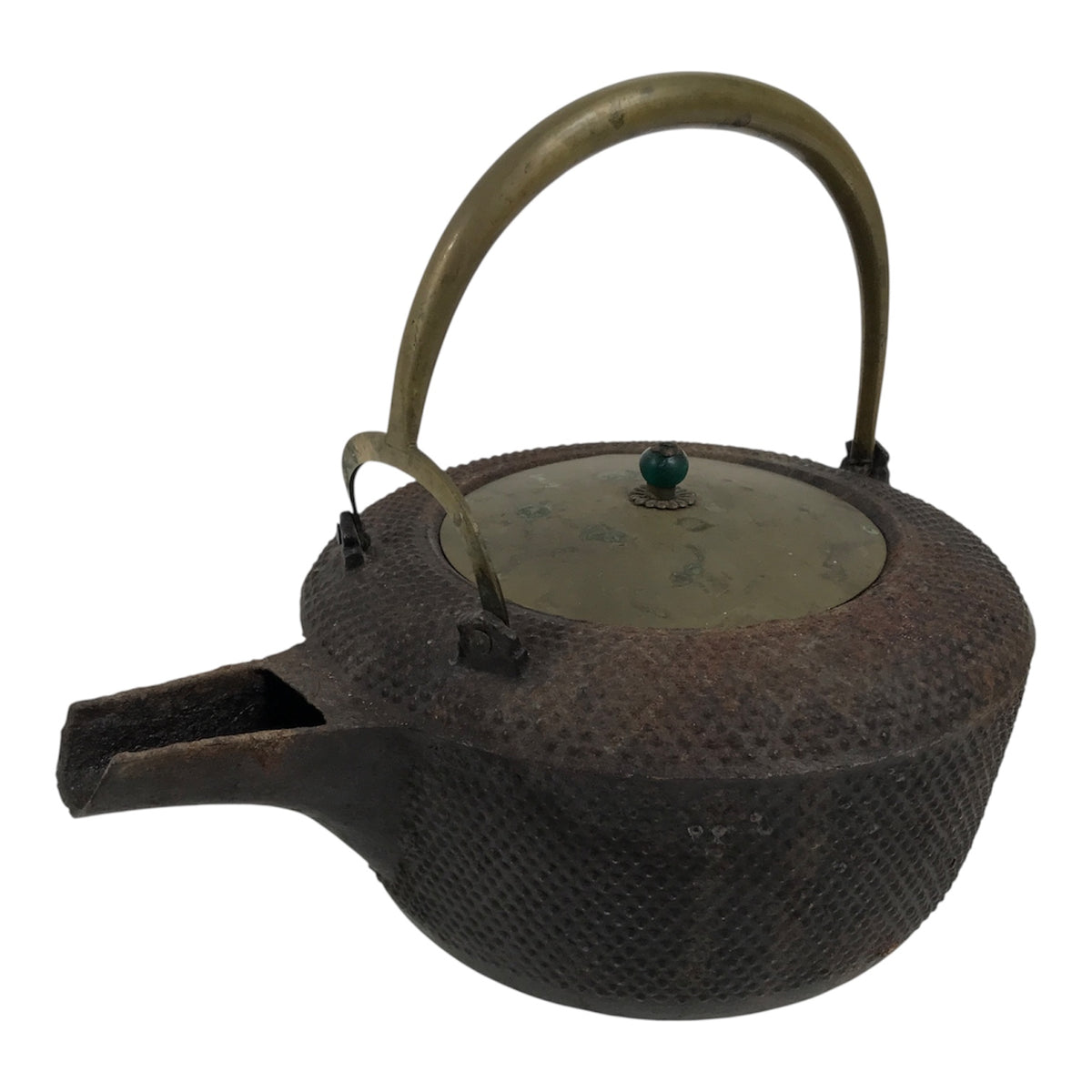 Antique Japanese Cast Iron Tetsubin Kettle Teapot Tea Ceremony Nanbu Tekki T171-KT - Kettle-chidorivintage.com