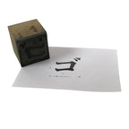 Japanese Metal Stamp Vtg Letterpress Printing Block Katakana Go Showa HS331-OT - Hanko-chidorivintage.com