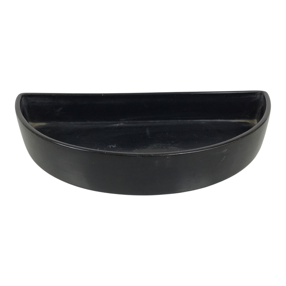 Japanese Ceramic Suiban Flower Vase Vtg Pottery Ikebana Accessory Black Y606-KT - Vase-chidorivintage.com