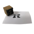 Japanese Hand-Carved Wood Stamp Vtg Alphabet Letter R Showa Stationary HS334-OT - Hanko-chidorivintage.com