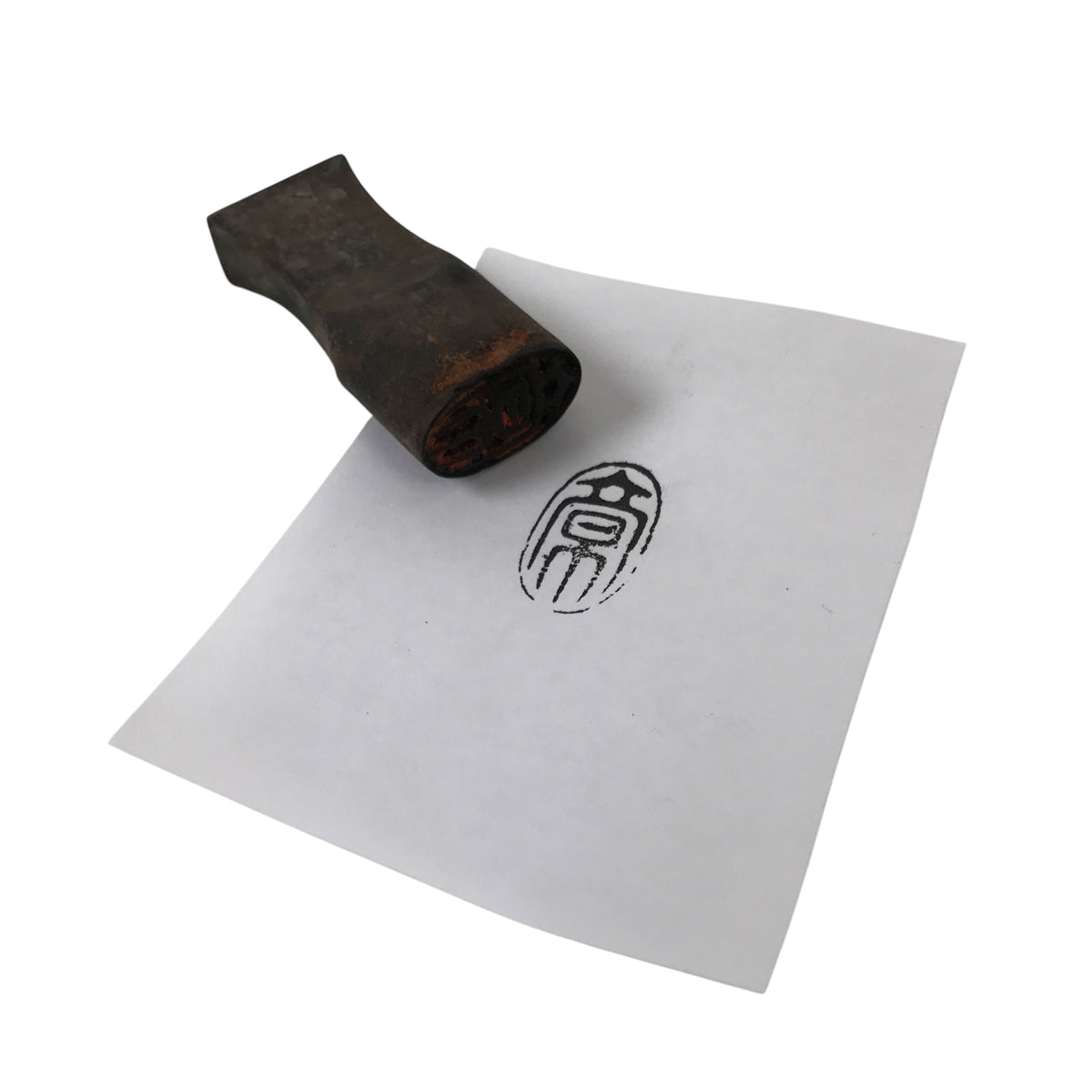 Japanese Hand-Carved Wood Stamp Hanko Vtg People Name Showa Stationary HS336-OT - Hanko-chidorivintage.com