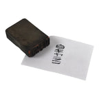 Japanese Rubber Stamp Vtg White Calico Textile Showa Office Stationary HS351-OT - Hanko-chidorivintage.com