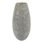 Japanese Porcelain Flower Vase Ikebana Kabin Crystalline Glaze White FK271-KT - Vase-chidorivintage.com