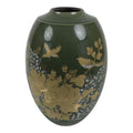 Japanese Kutani ware Porcelain Flower Vase Vtg Ikebana Kabin Floral Green FK272-KT - Vase-chidorivintage.com