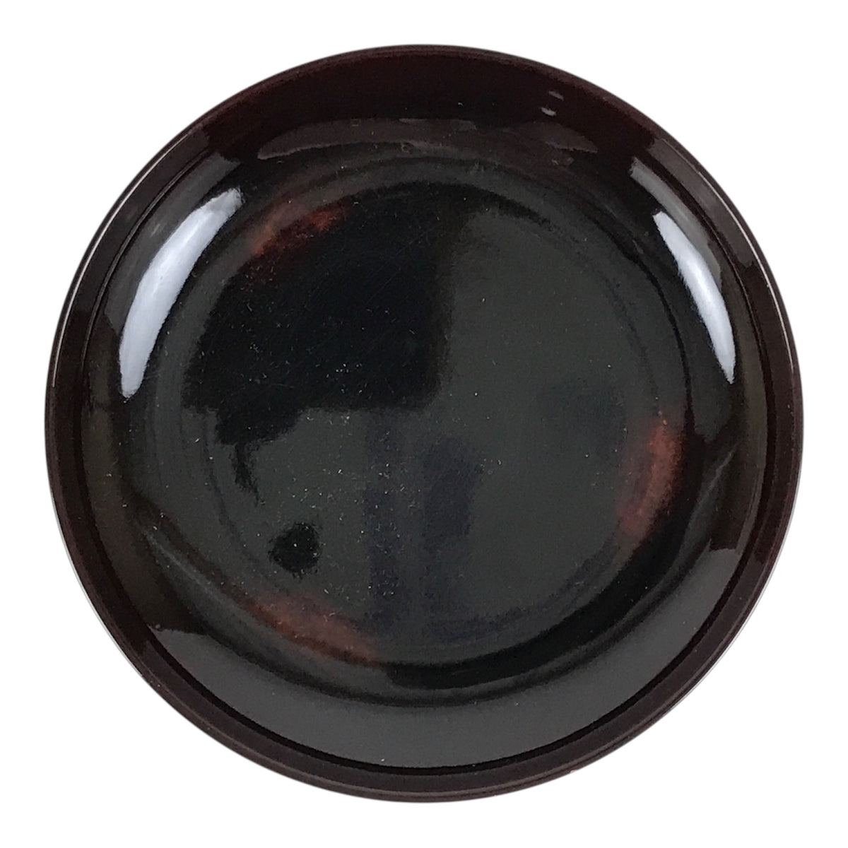 Japanese Lacquered Wooden Meimeizara Small Plate Vtg Tea Ceremony Brown L646-KT - Lacquerware-chidorivintage.com