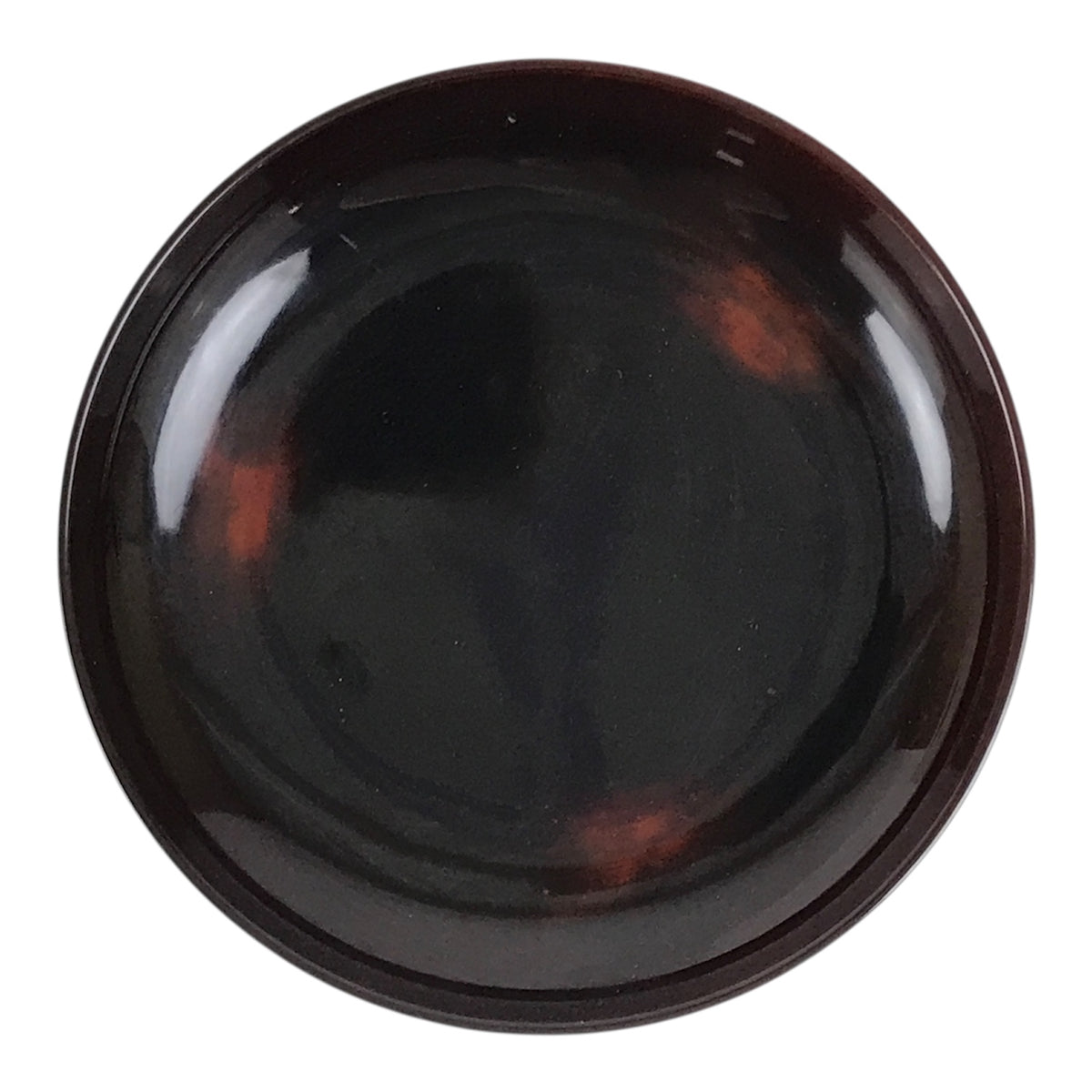Japanese Lacquered Wooden Meimeizara Small Plate Vtg Tea Ceremony Brown L647-KT - Lacquerware-chidorivintage.com