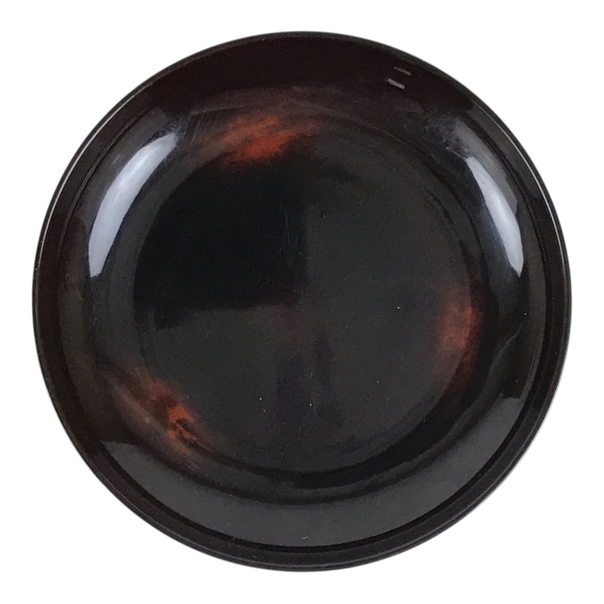 Japanese Lacquered Wooden Meimeizara Small Plate Vtg Tea Ceremony Brown L648-KT - Lacquerware-chidorivintage.com