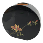 Japanese Lacquered Wood Flower Vase Vtg Kabin Makie Ikebana Arrangement FK280-KT - Vase-chidorivintage.com