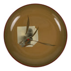 Japanese Lacquer Replica Resin Meimeizara Small Plate Tea Ceremony Floral L655-KT - Lacquerware-chidorivintage.com