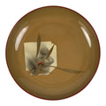 Japanese Lacquer Replica Resin Meimeizara Small Plate Tea Ceremony Floral L656-KT - Lacquerware-chidorivintage.com