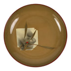 Japanese Lacquer Replica Resin Meimeizara Small Plate Tea Ceremony Floral L656-KT - Lacquerware-chidorivintage.com