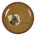 Japanese Lacquer Replica Resin Meimeizara Small Plate Tea Ceremony Floral L658-KT - Lacquerware-chidorivintage.com