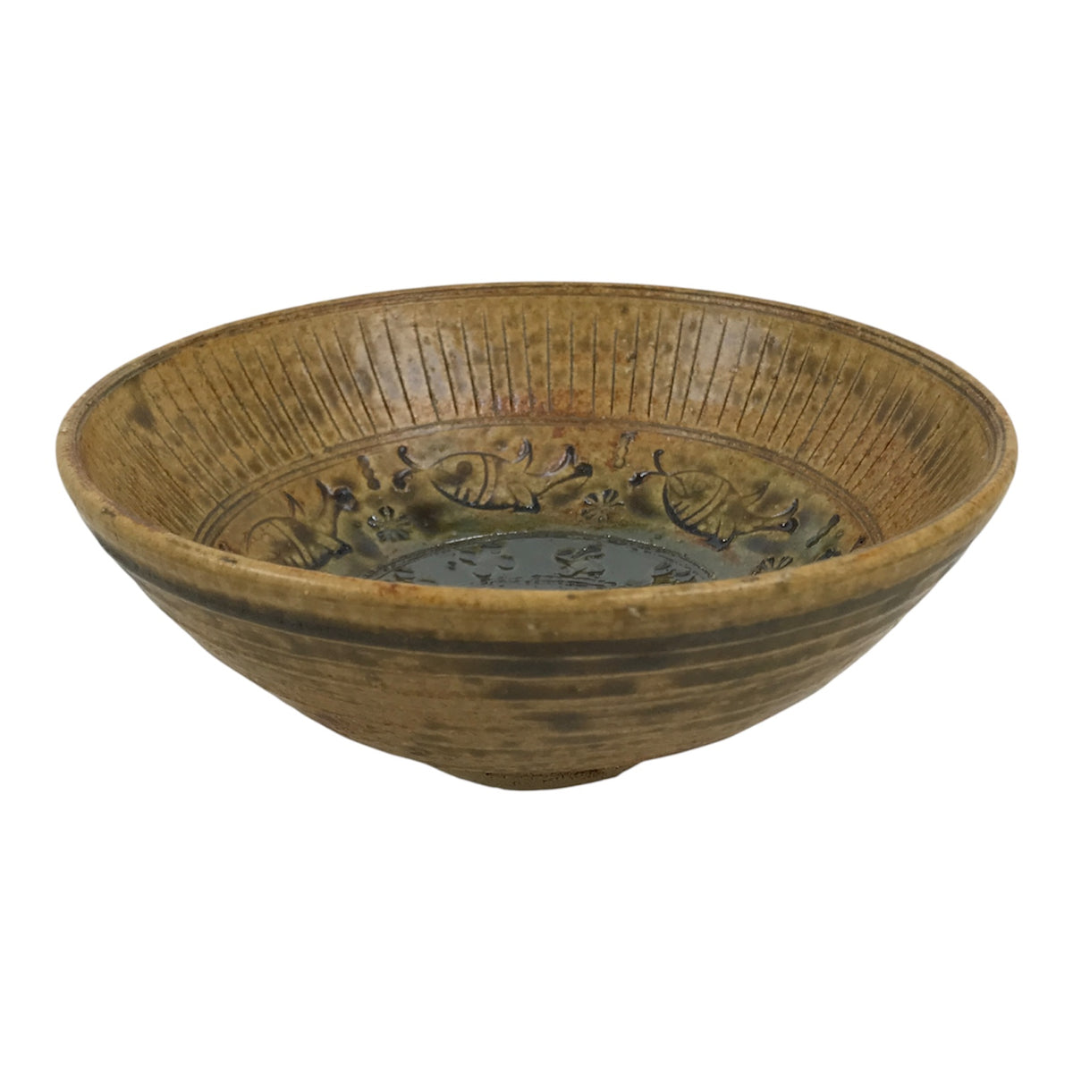 Japanese Sho Kato Ceramic Pottery Green Tea Bowl Summer Matcha Chawan SCW25-KT - Bowl-chidorivintage.com