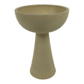 Japanese Ceramic Suiban Flower Vase Vtg Pottery Ikebana Arrangement Beige Y634-KT - Vase-chidorivintage.com