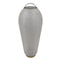 Japanese Miniature Standing Lantern Vtg Chochin Decor White Chrysanthemum LT114-FB - Lantern-chidorivintage.com