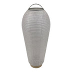 Japanese Miniature Standing Lantern Vtg Chochin Decor White Chrysanthemum LT114-FB - Lantern-chidorivintage.com