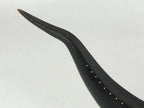 South East Asian Carved Wooden Boat Figure Vtg Ship Canoe Decoration Black BD925