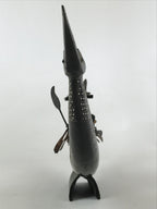 South East Asian Carved Wooden Boat Figure Vtg Ship Canoe Decoration Black BD925