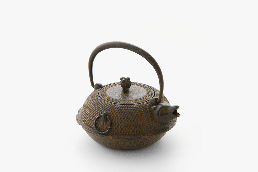 Tea supplies, Kyusu teapot Bunbuku 0.4L - Chobun Hasegawa, Yamagata cast iron, Metalwork