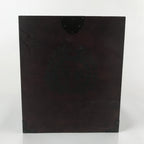 Vintage Japanese Brushed Lacquer Wooden Storage Box Inside 19.5x20x29cm Mon X99