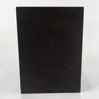 Vintage Japanese Brushed Lacquer Wooden Storage Box Inside 19.5x20x29cm Mon X99