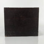 Vintage Japanese Brushed Lacquer Wooden Storage Box Inside 19.5x20x29cm Mon X99
