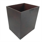 Vintage Japanese Brushed Lacquer Wooden Storage Box Inside 19.5x20x29cm Mon X99