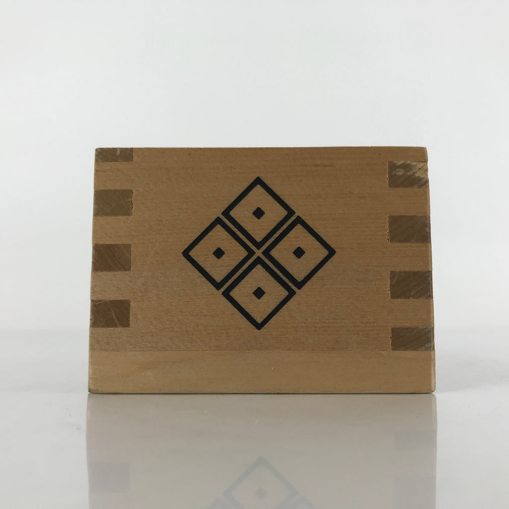 Vintage Japanese Masu Rice Cup Inside 5.5x5.5x4.5cm Setsubun Festival X125