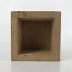 Vintage Japanese Masu Rice Cup Inside Box 6.5x6.5x4cm Setsubun Festival X124