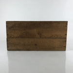 Vintage Japanese Open Wooden Storage Box Inside 44x29.5x22cm Brown Crate X116