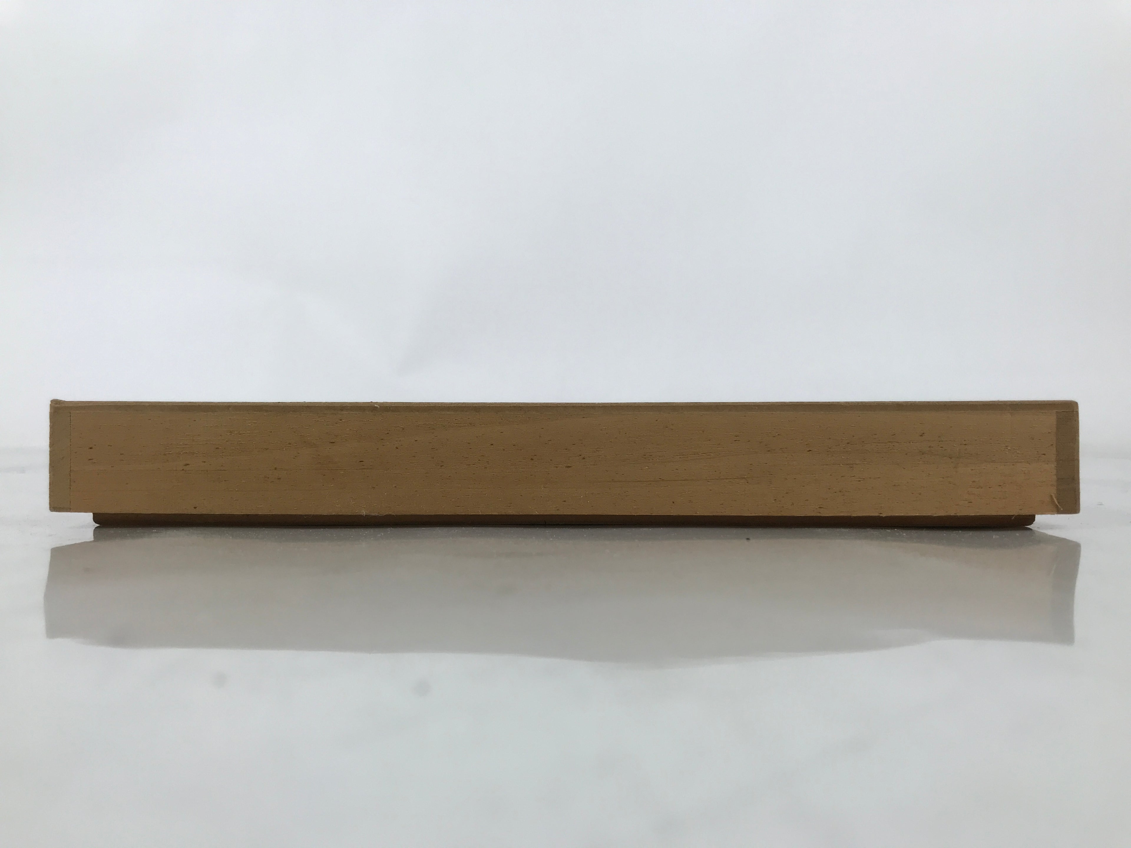 Vintage Japanese Wood Lidded Furoshiki Storage Box Inside 25x16x1.5cm Flat X151