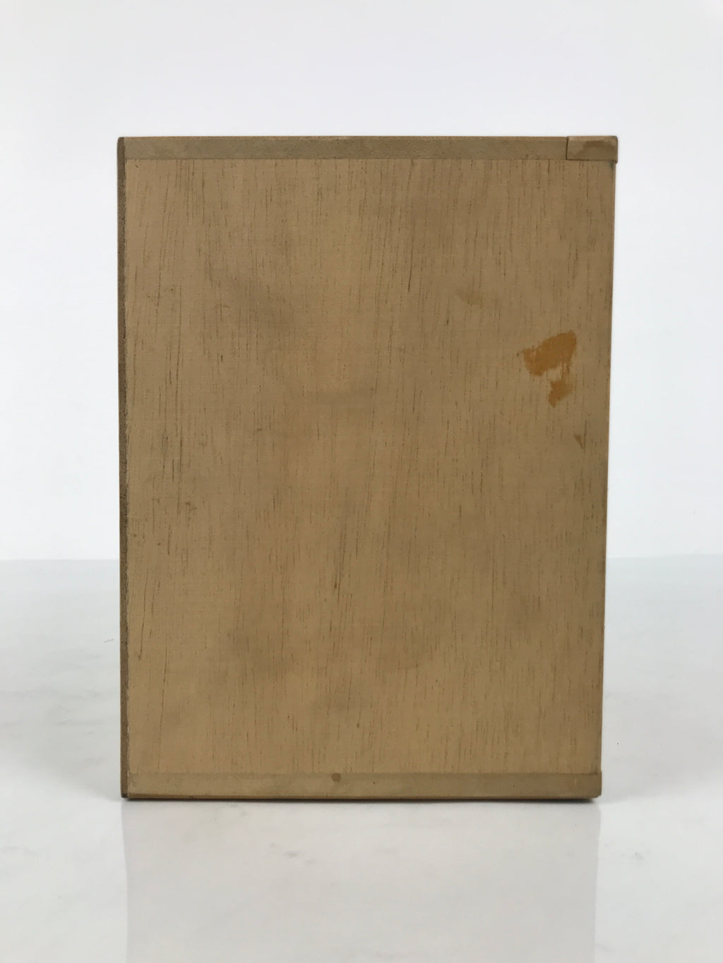 Vintage Japanese Wood Lidded Pottery Storage Box Inside 10.5x19x15cm Brown X225
