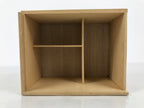 Vintage Japanese Wood Lidded Pottery Storage Box Inside 10.5x19x15cm Brown X225