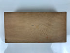 Vintage Japanese Wood Lidded Pottery Storage Box Inside 12.7x26.2x5cm Brown X226