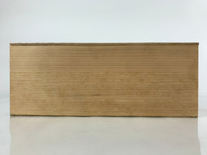 Vintage Japanese Wood Lidded Storage Box Inside 31.5x12.5x12cm Pottery X92