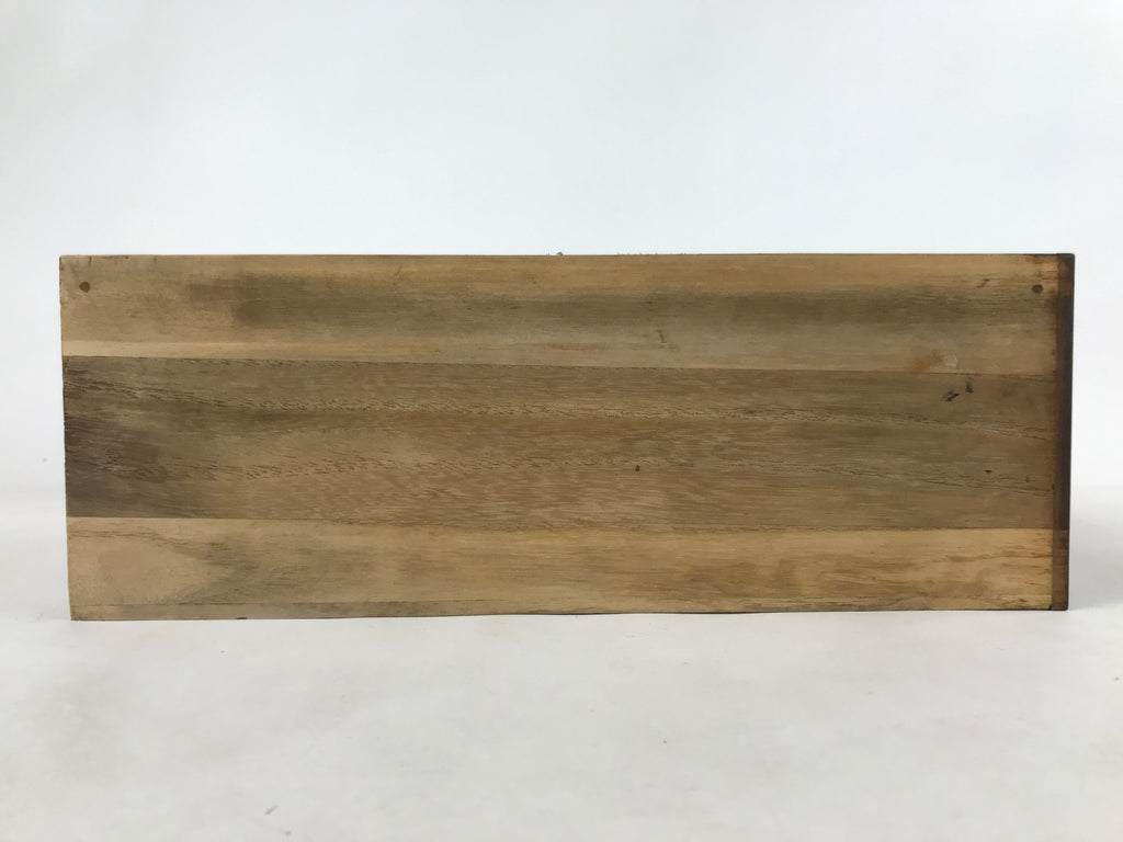 Vintage Japanese Wooden Drawer Narrow Storage Box Inside 29x12x10.5cm Brown X87