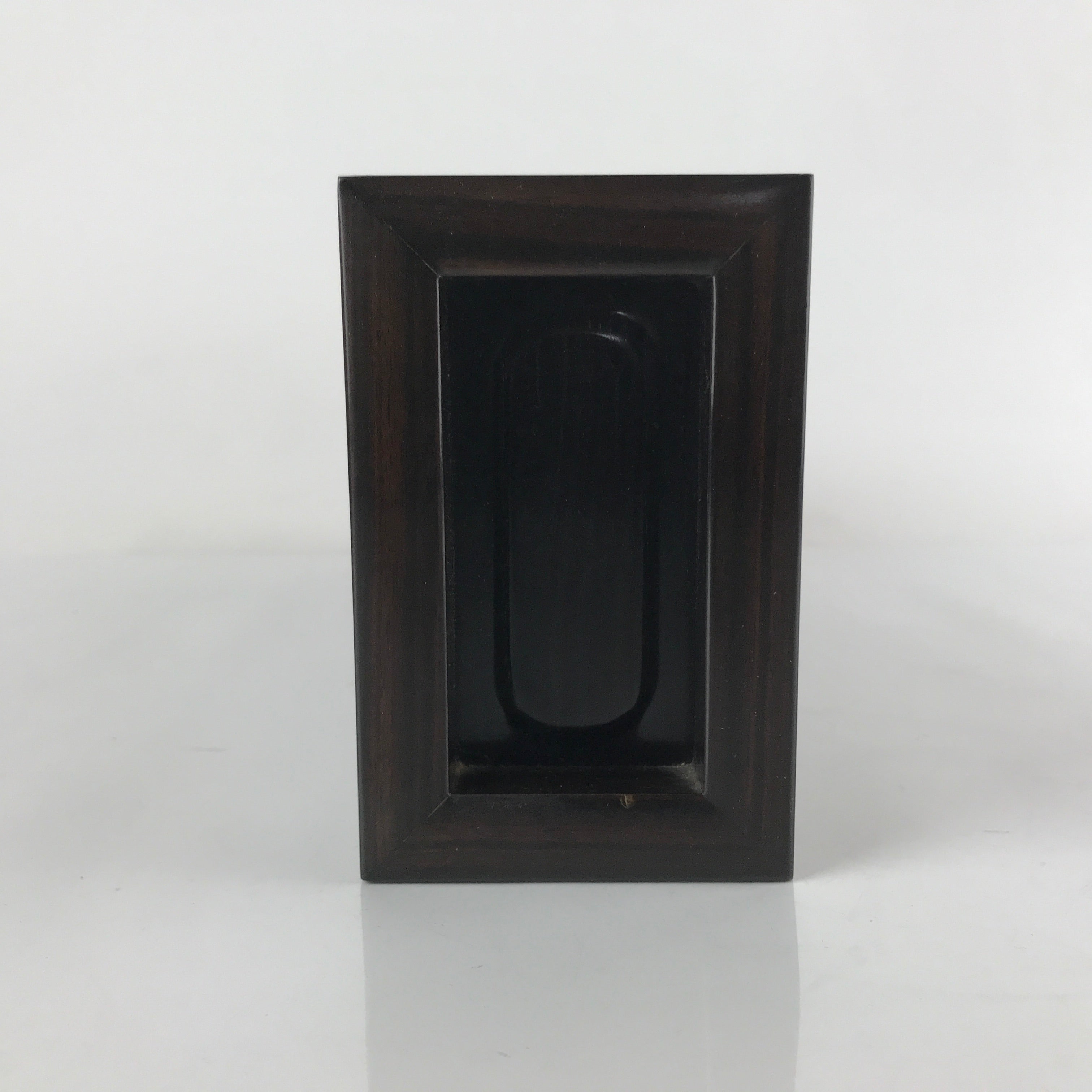 Vintage Japanese Wooden Drawer Narrow Storage Box Inside 34x6.5x13cm Brown X95