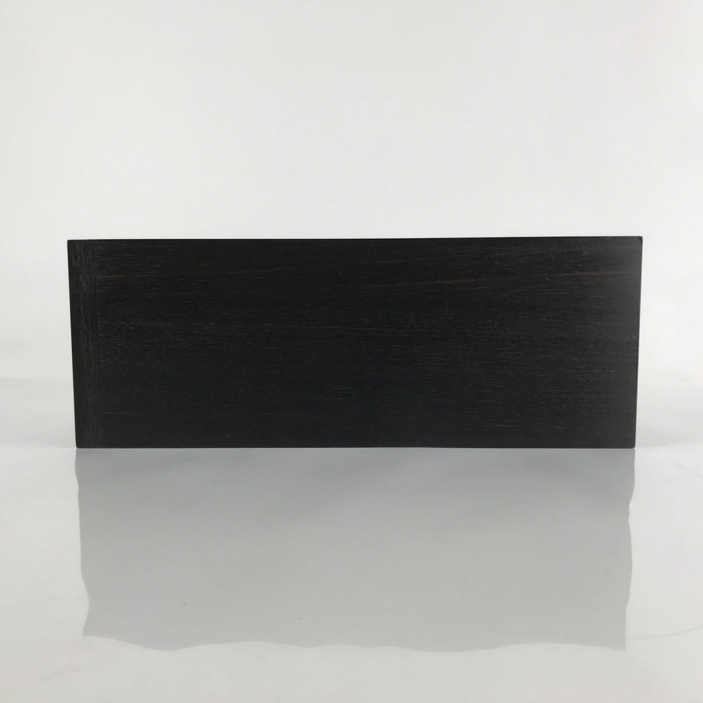 Vintage Japanese Wooden Drawer Narrow Storage Box Inside 34x6.5x13cm Brown X95