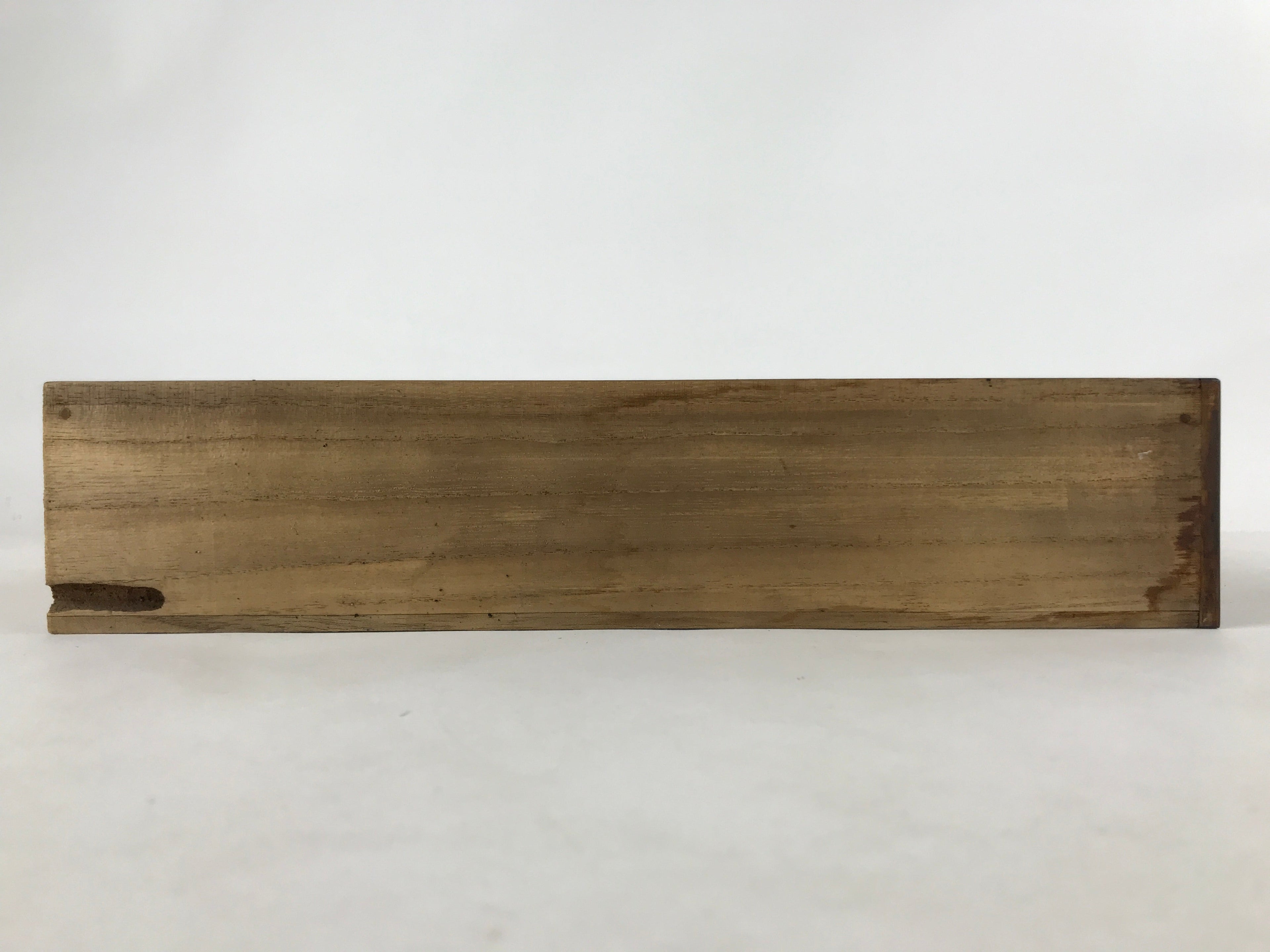 Vintage Japanese Wooden Drawer Shallow Storage Box Inside 29x12.5x6cm Brown X86