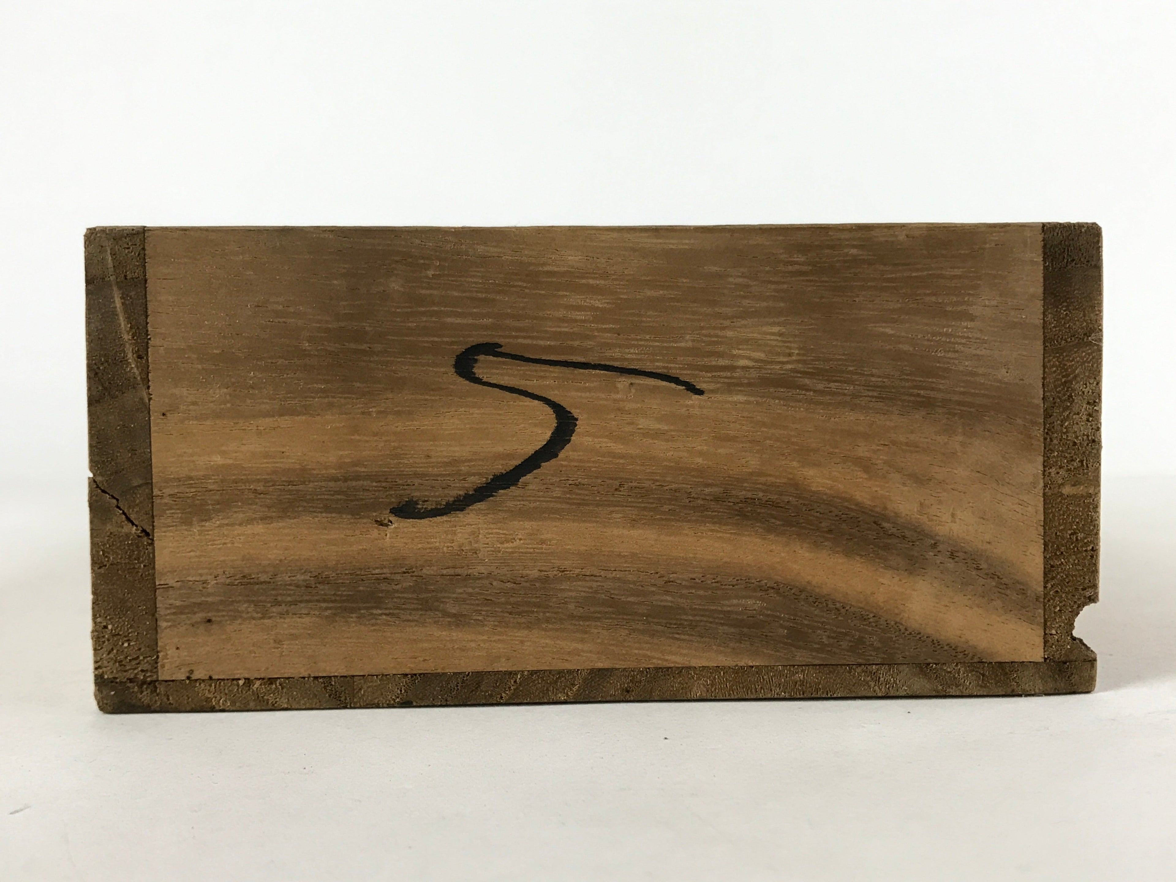 Vintage Japanese Wooden Drawer Shallow Storage Box Inside 29x12.5x6cm Brown X86