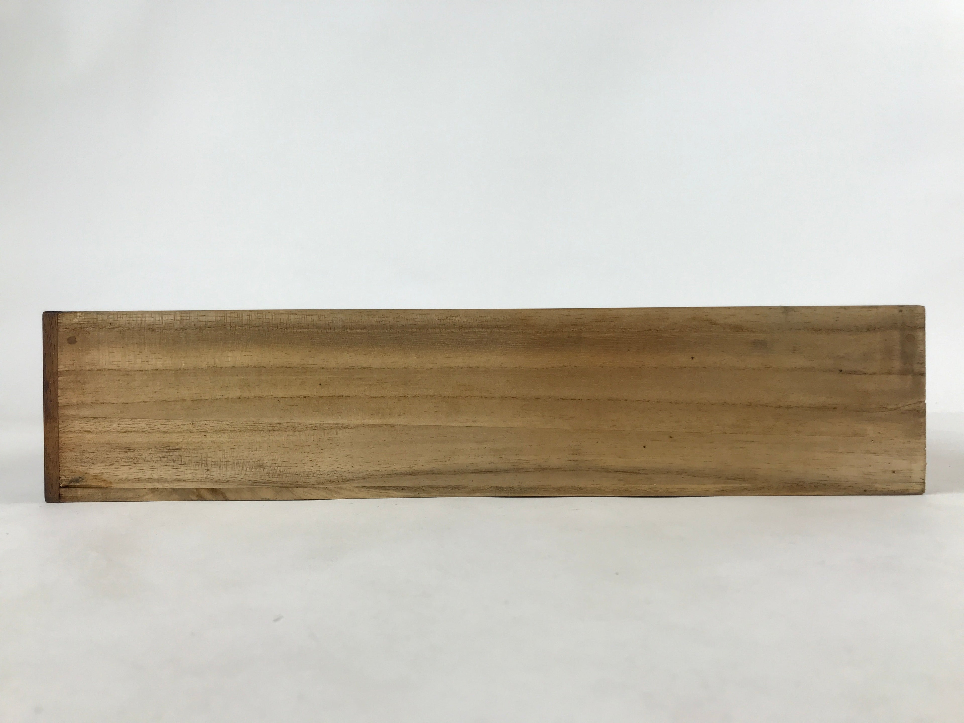 Vintage Japanese Wooden Drawer Shallow Storage Box Inside 29x12.5x6cm Brown X86